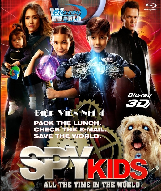D042. Spy Kids 4 - Điệp Viên Nhí 4 3D 25G (DTS-HD 5.1)  